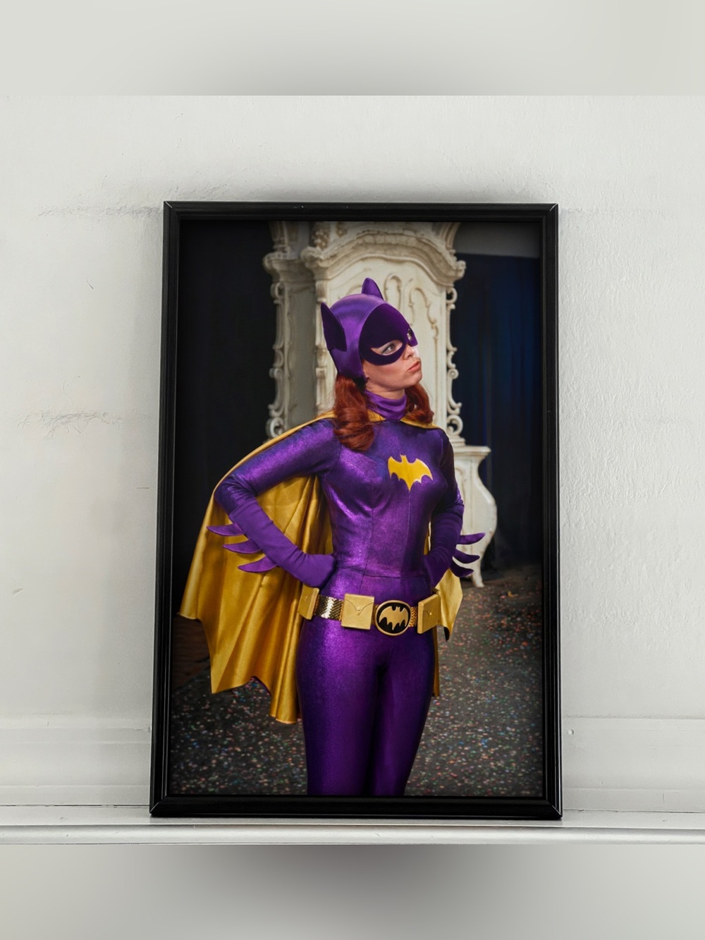 Batman Batgirl Yvonne Craig Pinup Girl Art Poster